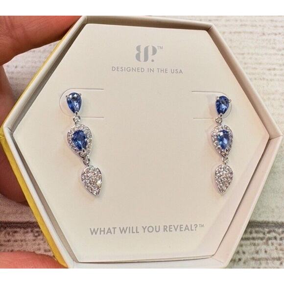 Ring Bomb Party Jewelry - Bomb Party OG Earrings "The Thrill of the Day" RBP5891 Lab Aqua Blue Spinal RP